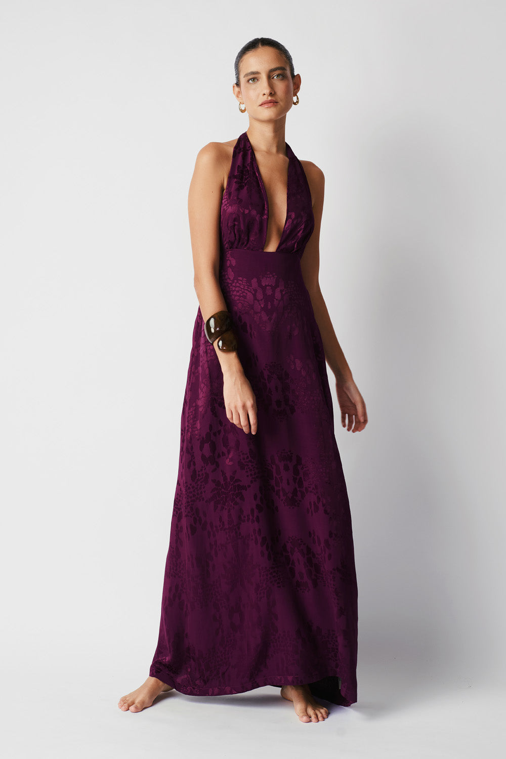 Mero Dress in Grape