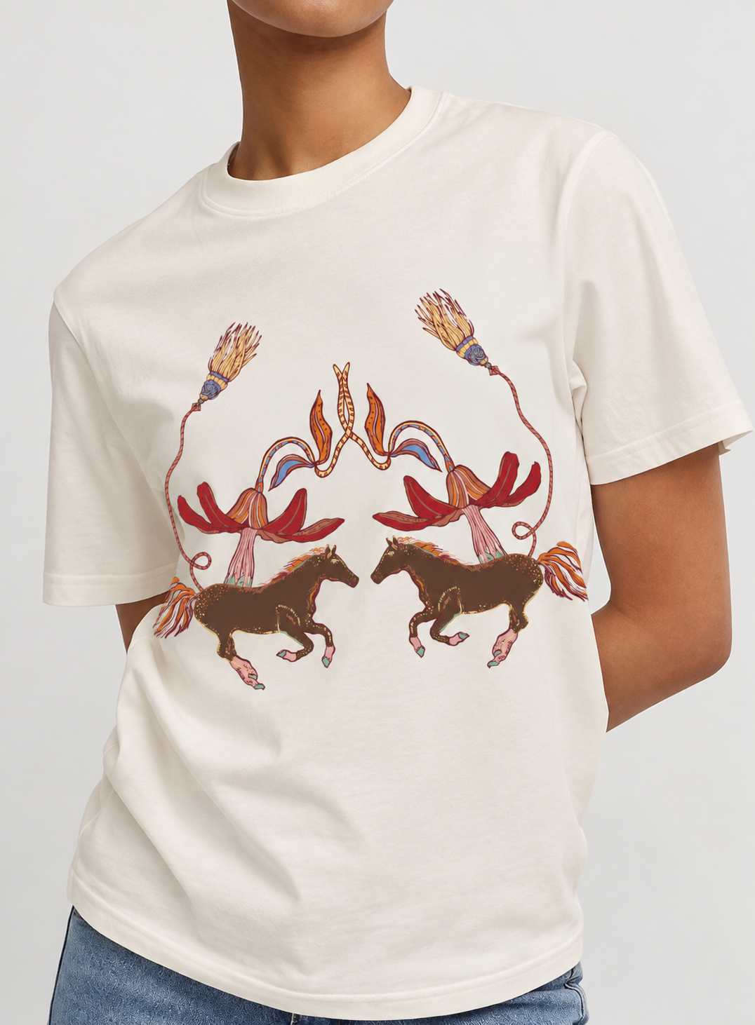 TROPICAL HORSE T-SHIRT