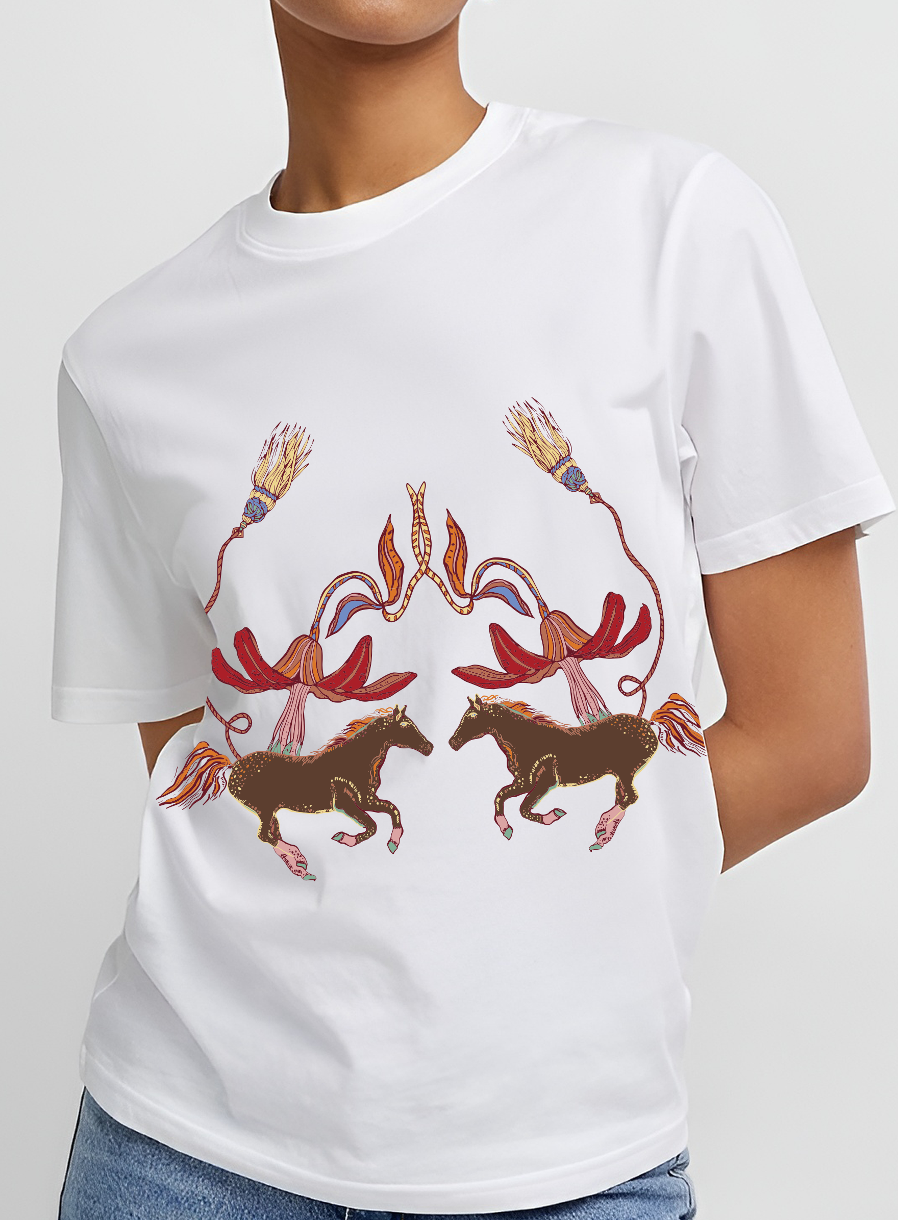 TROPICAL HORSE T-SHIRT